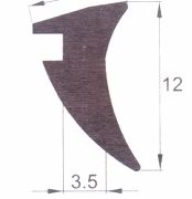 Tamped sealant а firming profile