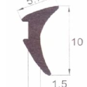 Тamped seal for aluminum profile glass 8-6 mm